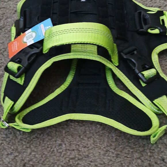 No Pull Dog Harness  Heavy Duty Dog Harness with Handle and Poop Bag Holder Sz M - Picture 6 of 9